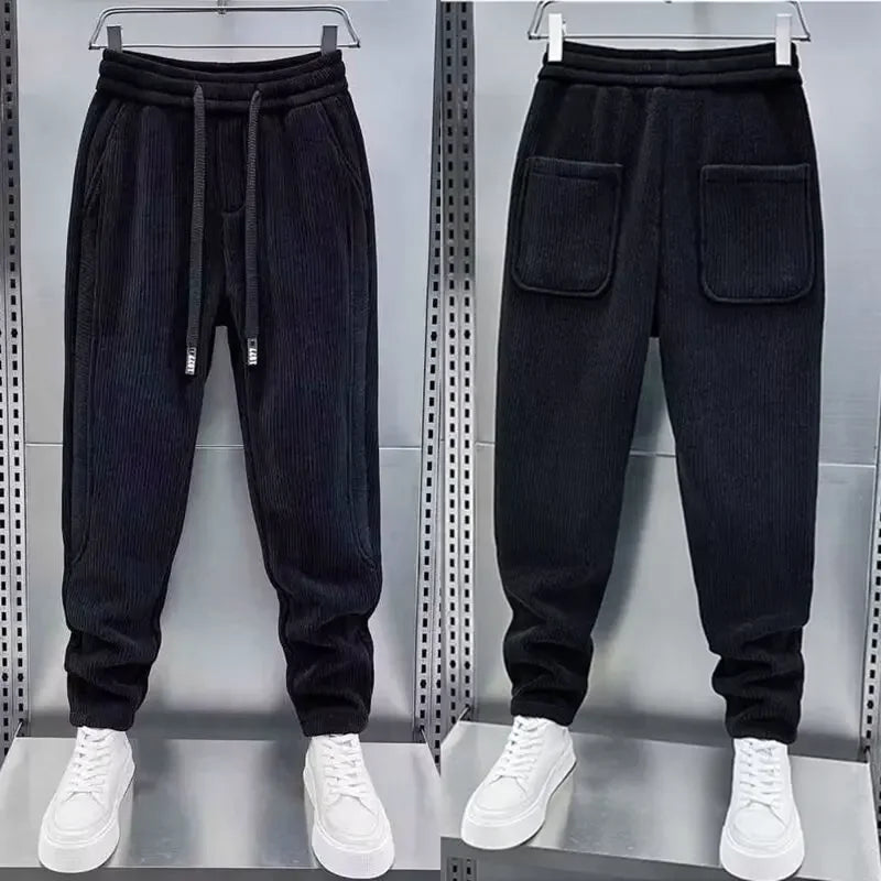 Hermann | Trendy Hose im Rippen-Stil