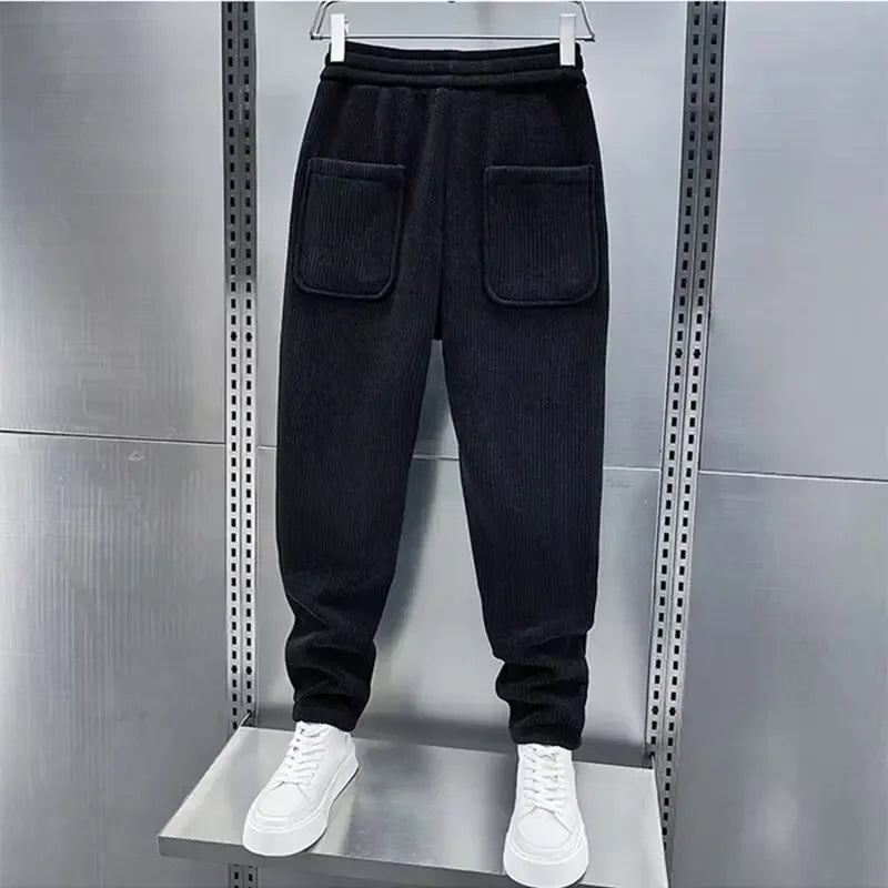 Hermann | Trendy Hose im Rippen-Stil