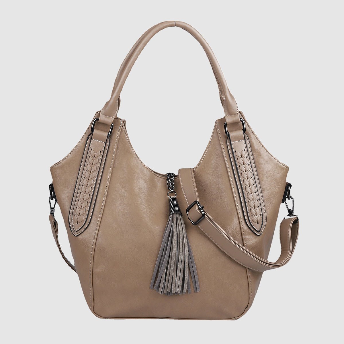 WENDELINE I VIELSEITIGE LEDERHANDTASCHE
