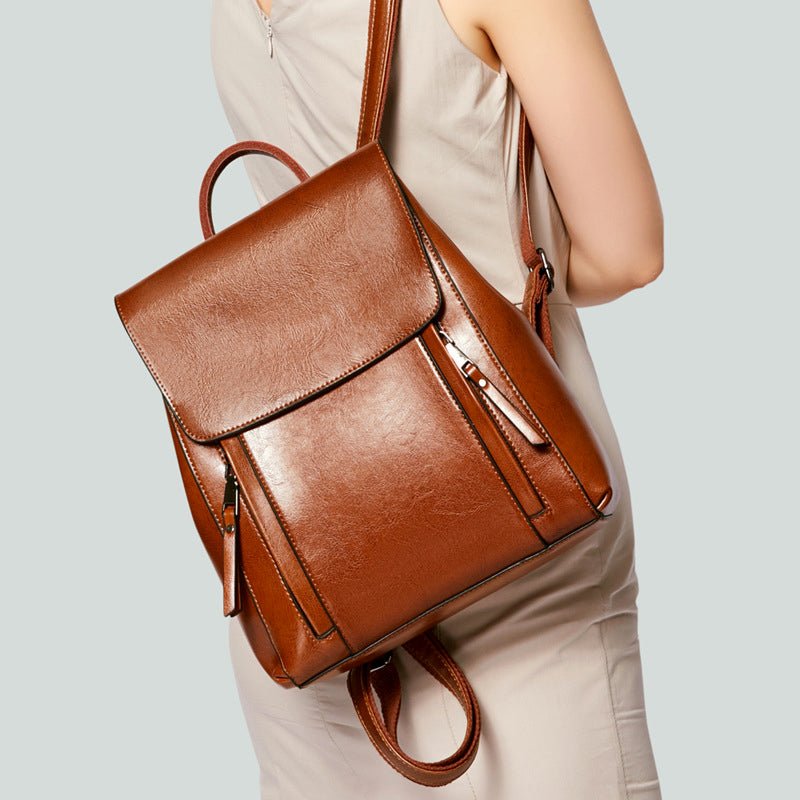 HILDEMARA I ELEGANTER LEDERRUCKSACK