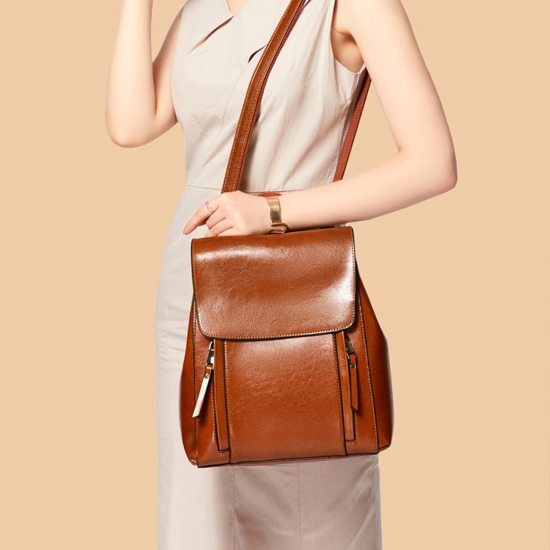 HILDEMARA I ELEGANTER LEDERRUCKSACK