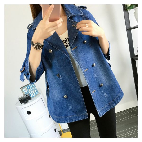 MICHAELA I RETRO DENIM MANTEL