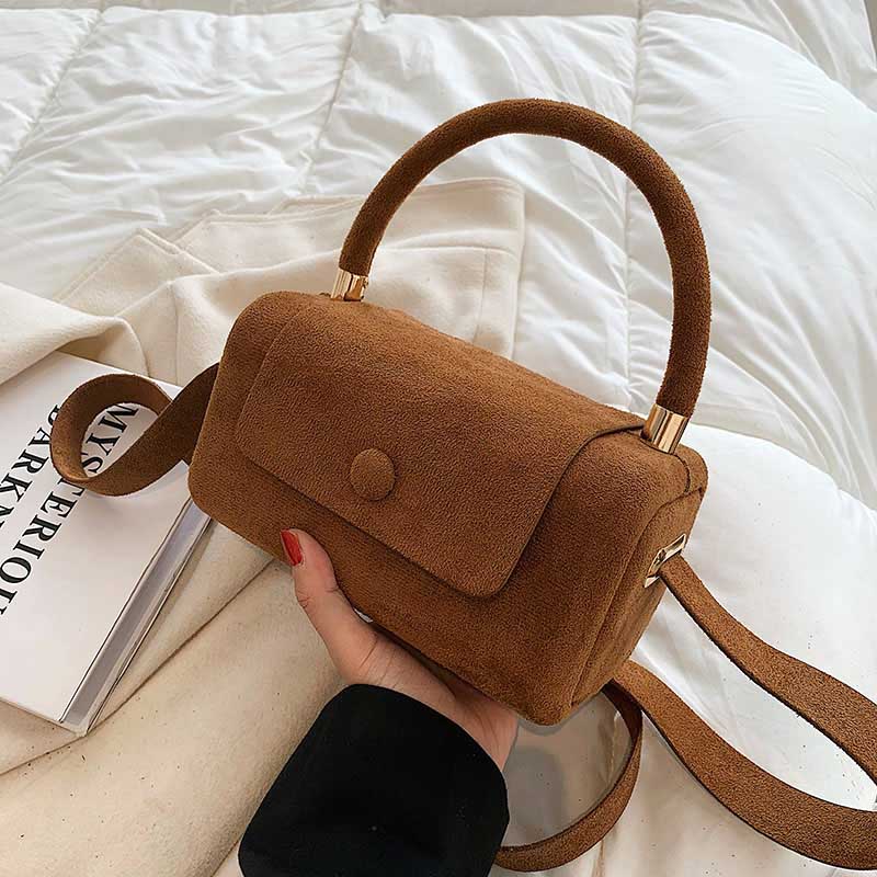 BRYGIDA I LÄSSIGE WILDLEDERHANDTASCHE