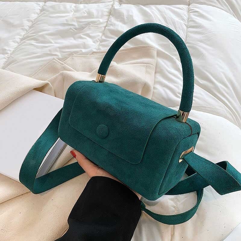 BRYGIDA I LÄSSIGE WILDLEDERHANDTASCHE