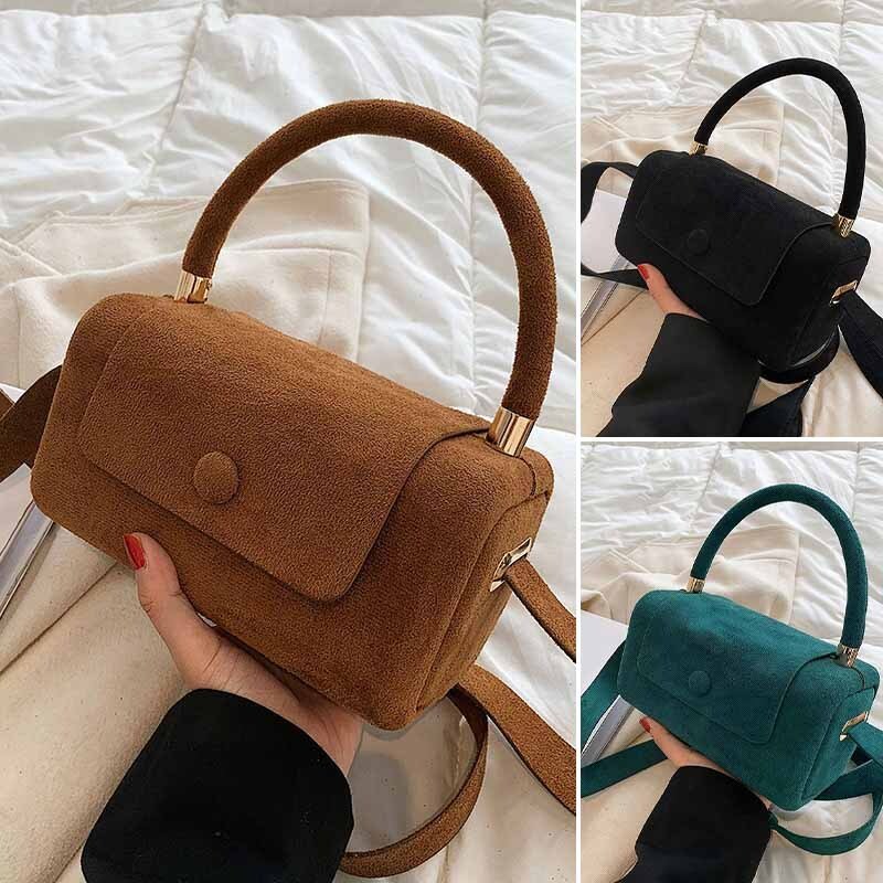 BRYGIDA I LÄSSIGE WILDLEDERHANDTASCHE