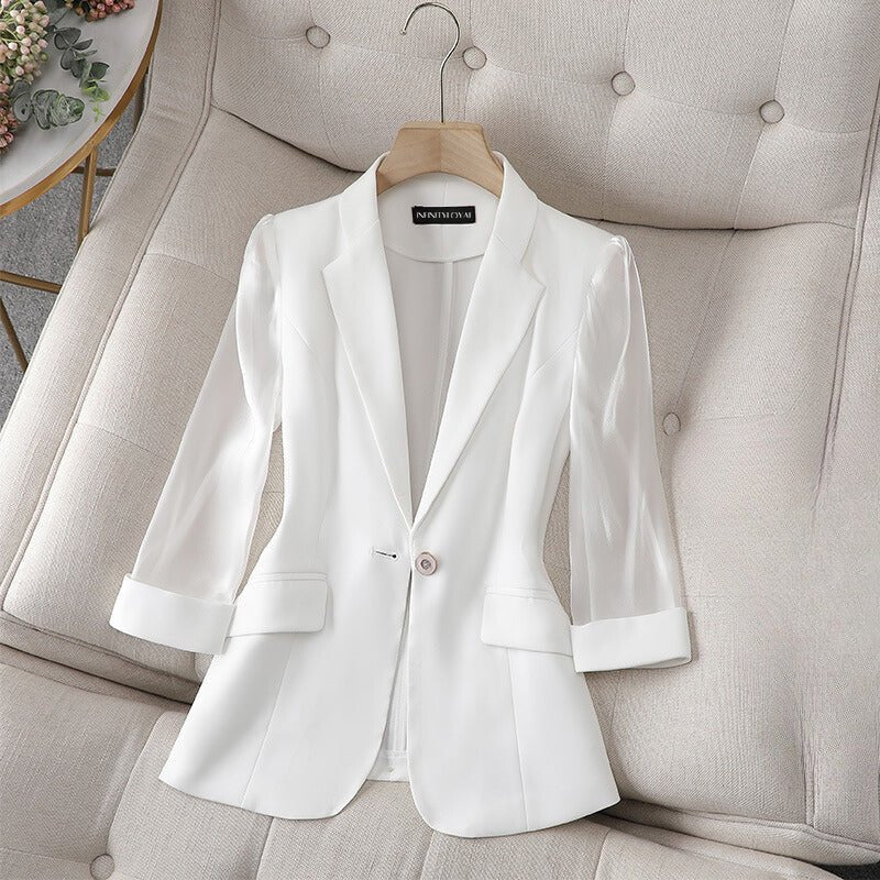 JOLINDE I ELEGANTER BLAZER MIT SPITZENÄRMEL