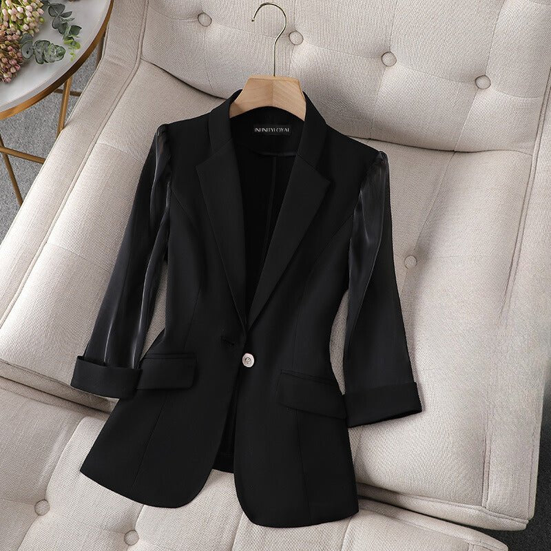 JOLINDE I ELEGANTER BLAZER MIT SPITZENÄRMEL