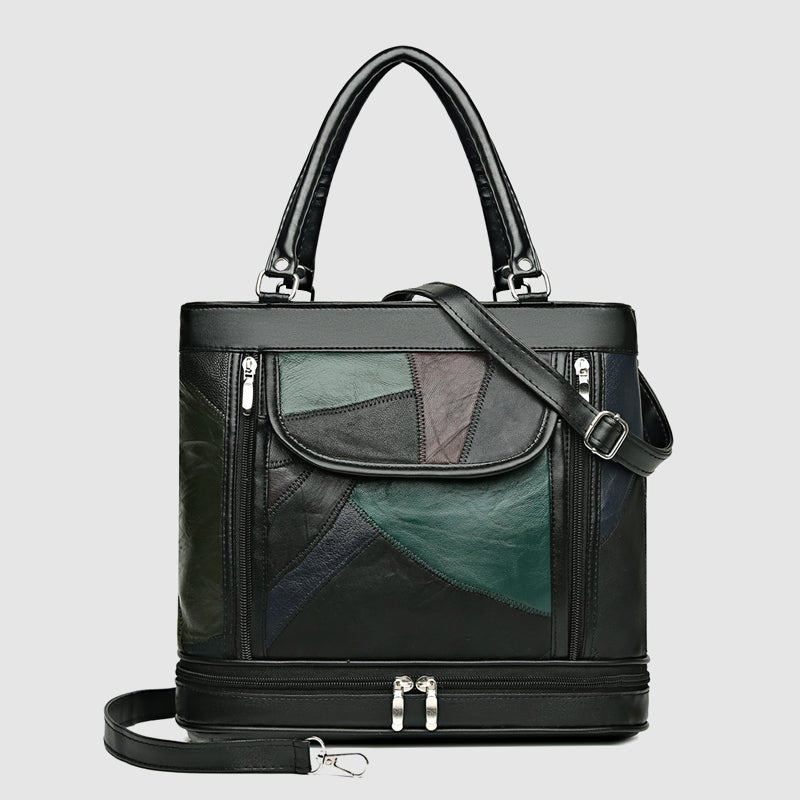 DEMETRA I STILVOLL LEDERHANDTASCHE