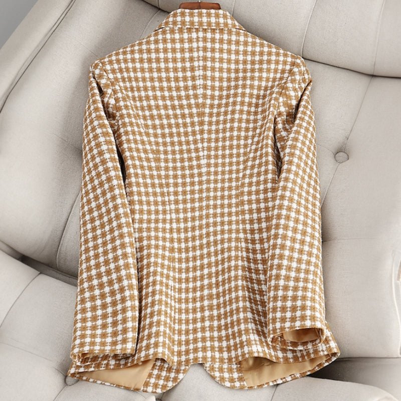 ANNEMIEKE I KLASSISCH KARIERTER BLAZER