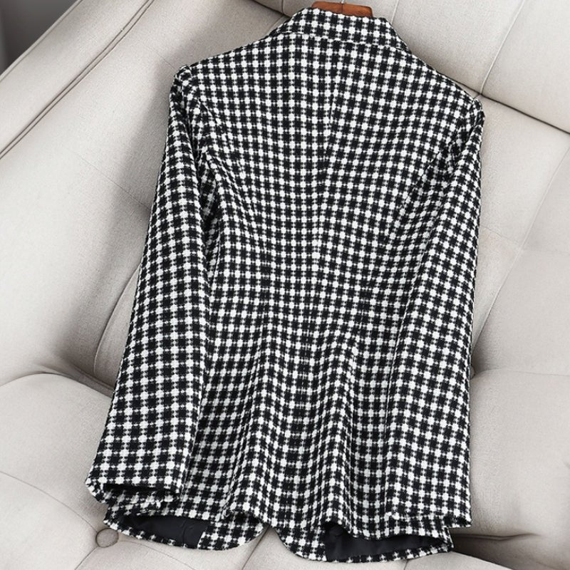 ANNEMIEKE I KLASSISCH KARIERTER BLAZER