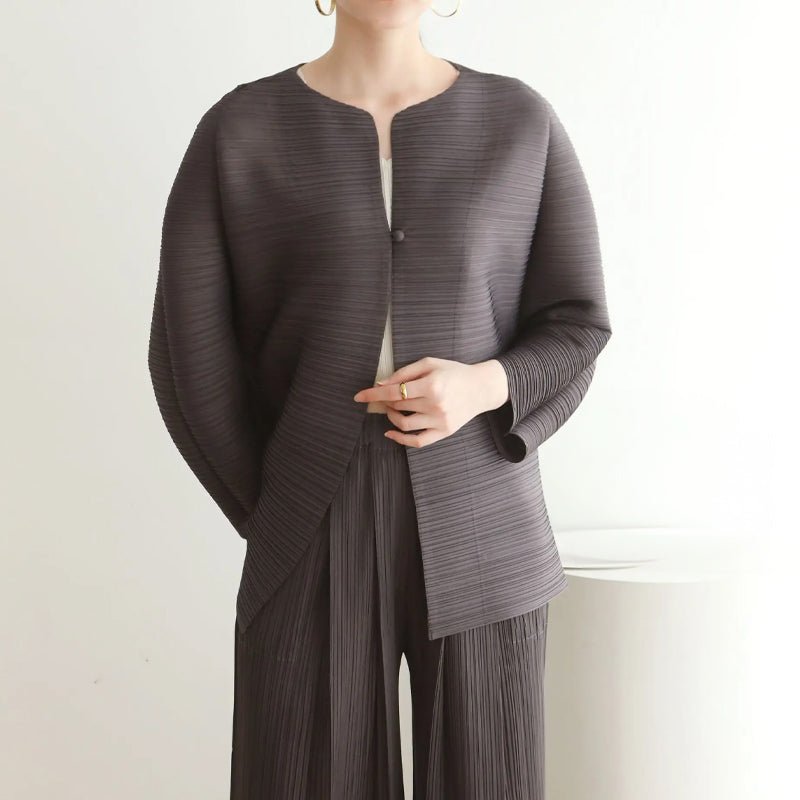 ERMELINDE I ELEGANTER PLISSIERTER BLAZER