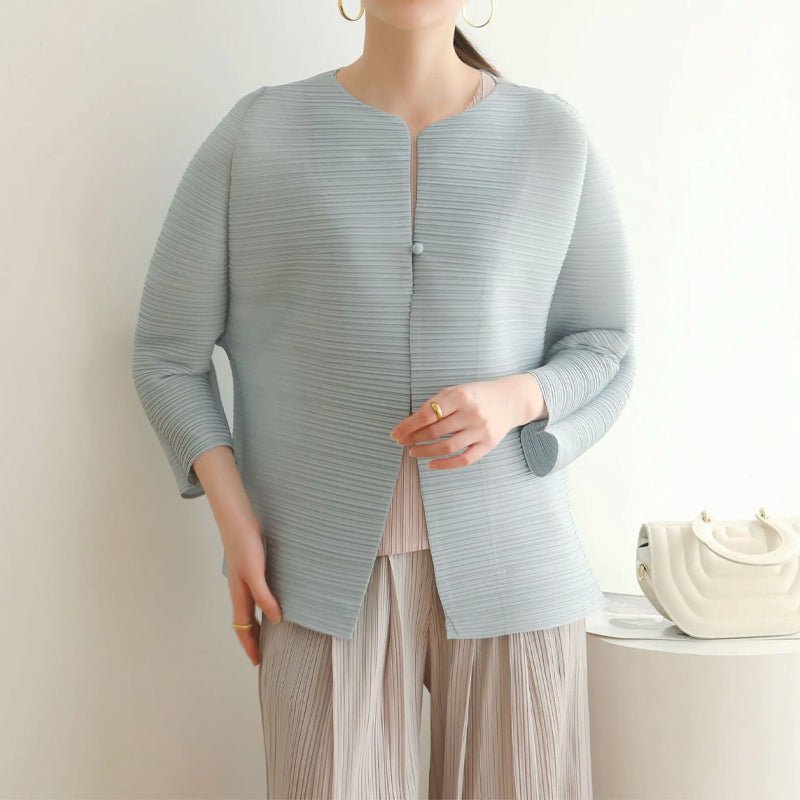 ERMELINDE I ELEGANTER PLISSIERTER BLAZER