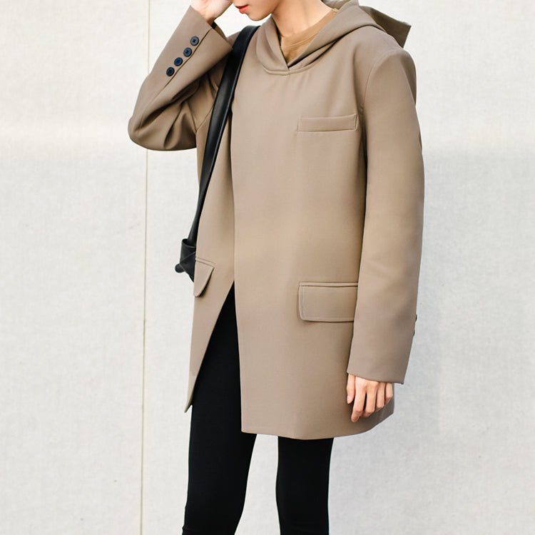 NOTHBURGA I LANGER BLAZER MIT KAPUZE