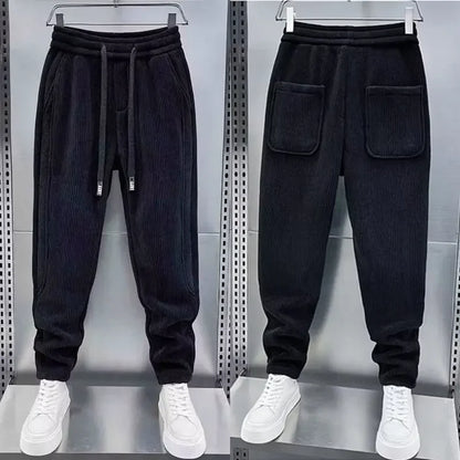 Hermann | Trendy Hose im Rippen-Stil