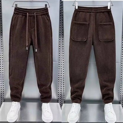 Hermann | Trendy Hose im Rippen-Stil