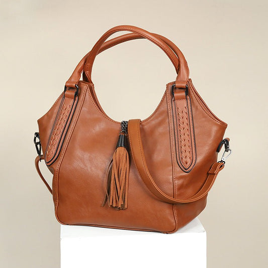 WENDELINE I VIELSEITIGE LEDERHANDTASCHE