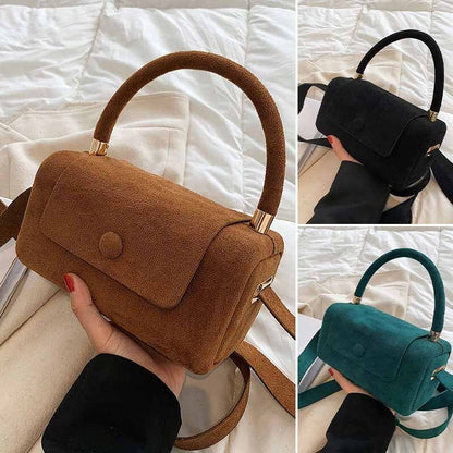 BRYGIDA I LÄSSIGE WILDLEDERHANDTASCHE