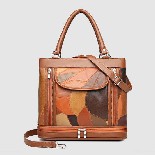 DEMETRA I STILVOLL LEDERHANDTASCHE