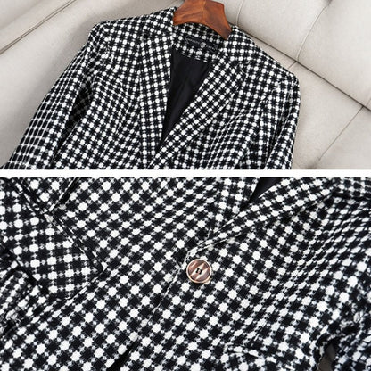 ANNEMIEKE I KLASSISCH KARIERTER BLAZER