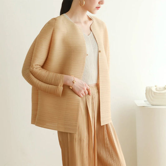 ERMELINDE I ELEGANTER PLISSIERTER BLAZER